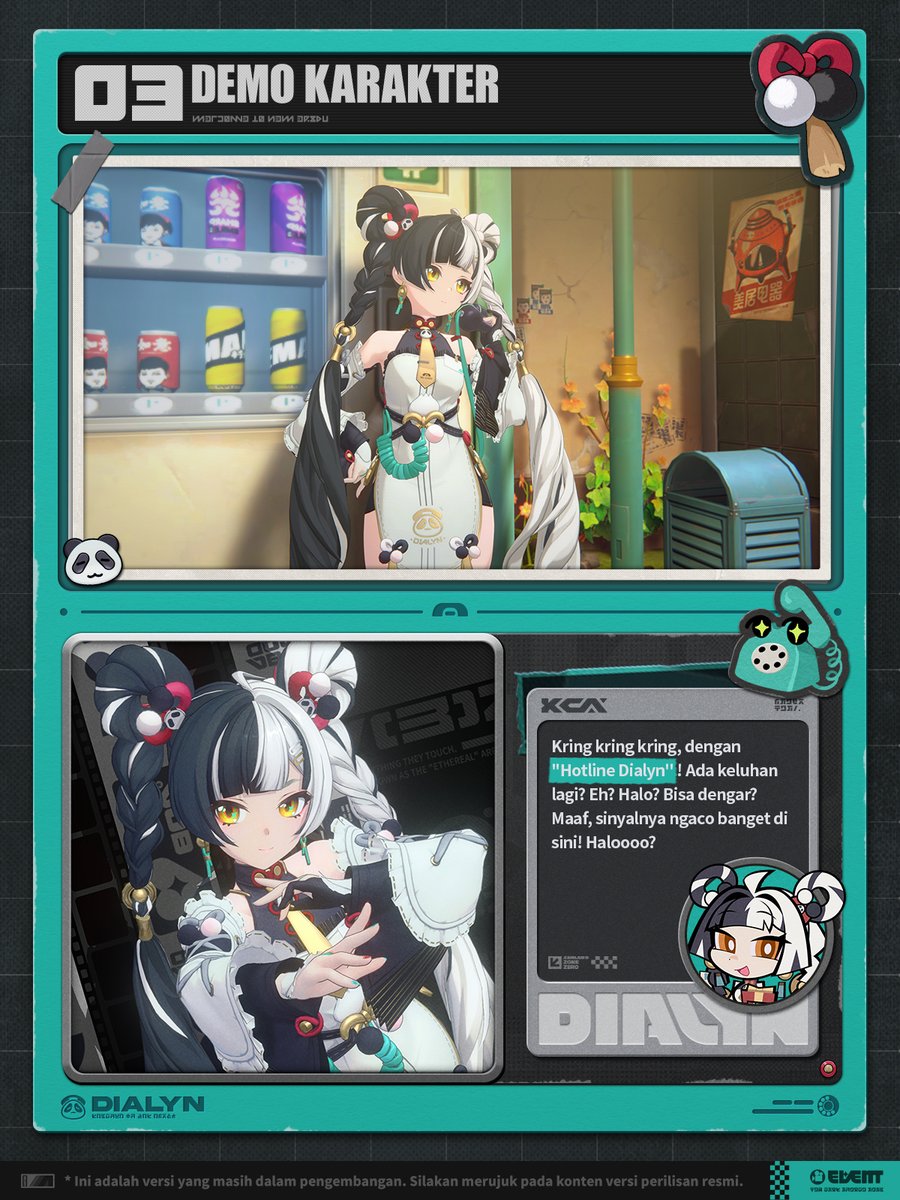 ZZZ_ID's tweet image. Video Agen Non-Arsip: Dialyn

&quot;Kok buru-buru? Mau kabur sebelum yang nagih utang datang, ya~?&quot;

#zzzero #zenlesszonezero
#Dialyn