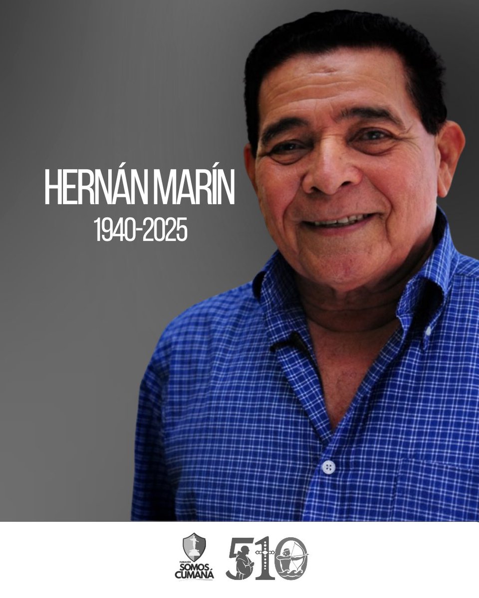 ⚫️ La cultura de nuestra ciudad ha perdido parte de su brillo.

Lamentamos profundamente el sensible fallecimiento del maestro Hernán Marín, cuyo talento y pasión dejaron una marca imborrable en la vida cultural de Cumaná.