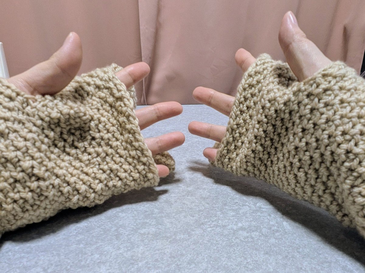 ハンドウォーマー作ってみたよ😊
可愛いからどんどん作成中だよ😌