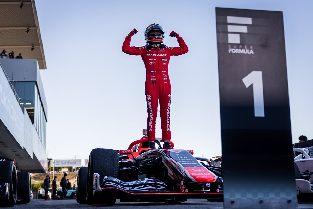 Honda domination at Suzuka!

<a href="/Tomoki_Nojiri/">Tomoki Nojiri   野尻智紀</a> took the win in the first race of the <a href="/SUPER_FORMULA/">スーパーフォーミュラ公式</a> weekend and he was joined on the podium by <a href="/1gorFraga/">Igor Fraga</a> and <a href="/tadasuke0628/">Tadasuke Makino・牧野任祐</a>, completing a full Honda podium sweep.

#Honda #SFormula