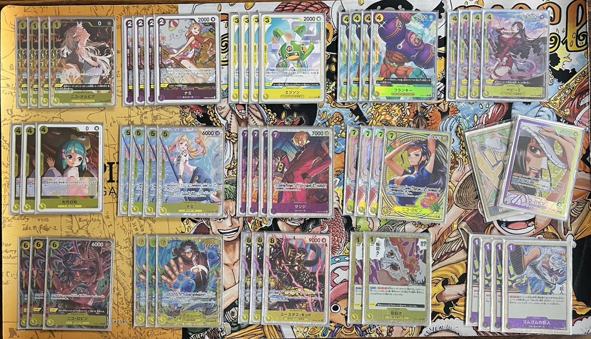 nswyp's tweet image. 第15回　ワンピースカード長野CS

1位　まり　赤青エース
2位　らいな　黄紫ロビン
3位　ゼラチン　青黄ハンコック
4位　ギンタロー　黒イム

第15回長野CS、優勝はまりさんです！
おめでとうございます🎉