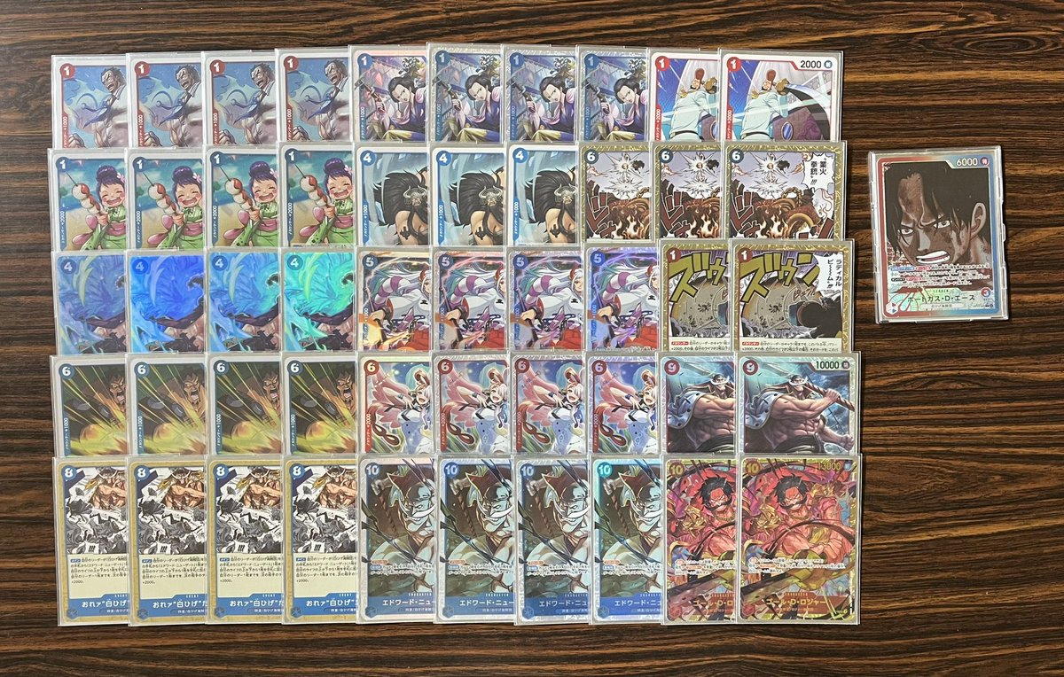 nswyp's tweet image. 第15回　ワンピースカード長野CS

1位　まり　赤青エース
2位　らいな　黄紫ロビン
3位　ゼラチン　青黄ハンコック
4位　ギンタロー　黒イム

第15回長野CS、優勝はまりさんです！
おめでとうございます🎉