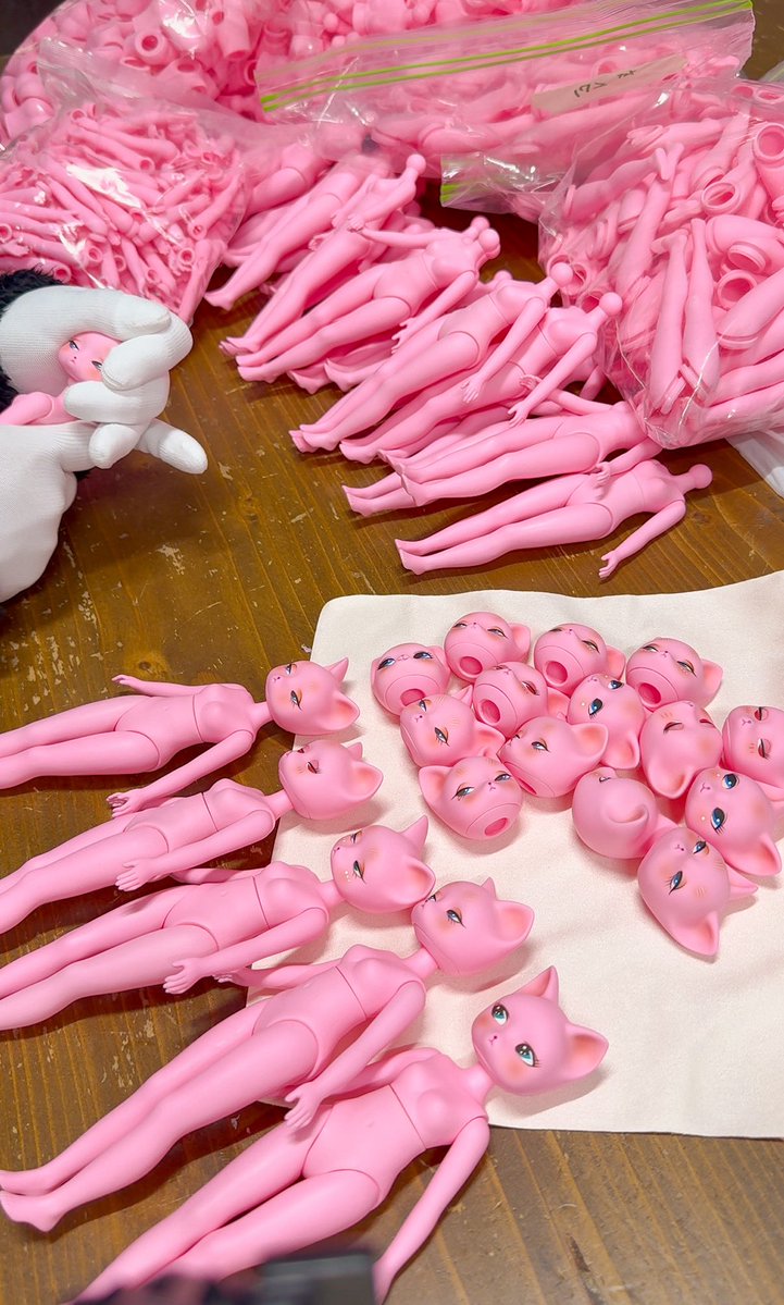 PIPOSDOLL's tweet image. ピンク・マリコキャット、仕上がりました。
来週発送いたします。
お待ちいただき、本当にありがとうございます。🌸

Pink Mariko Cat — production completed.
Shipping starts next week.
Thank you so much for waiting. 🌸

#pipos #piposdoll #maricocat