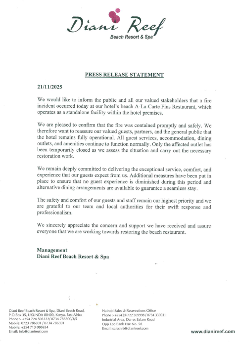 Diani Reef Beach Resort & Spa tweet media