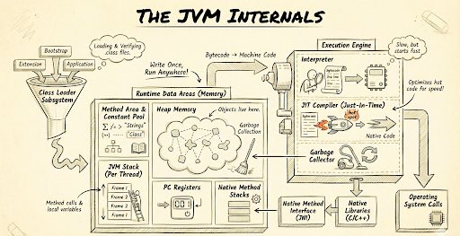 The JVM internals series is growing 👇 

The JVM Internals - Basics (Episode 1)
youtu.be/Yg69qM0iZa4

JVM Internals: Heaps, Stacks, Program Counters and more
youtu.be/MCTTg8VPaBY

Peek into your Class file? JVM Internals
youtu.be/15sz5yvQ-Po

How is memory allocated on