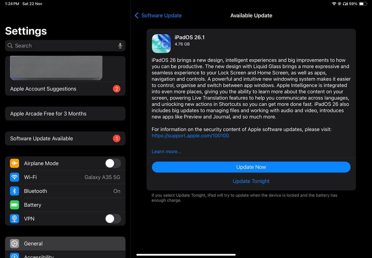 It’s my brother’s iPad 10th gen, and he’s still using iPadOS 18.0.1. He thinks that if he updates the software, the battery will drain faster. 

Should he upgrade or not?