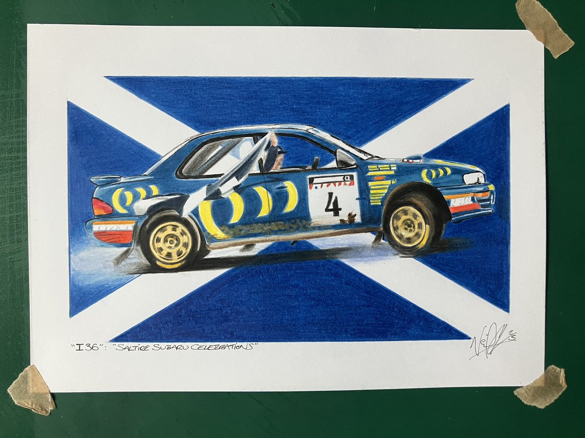 NGAutoArt's tweet image. 30 years ago today - Colin McRae, World Rally Champion. 💙

I feel lucky to be able to create works like these, to honour the achievements of others.

Both of these are available to buy and are deserving of a great home!

#ColinMcRae #Subaru #WRC #RACRally #rslstudio #ngautoart