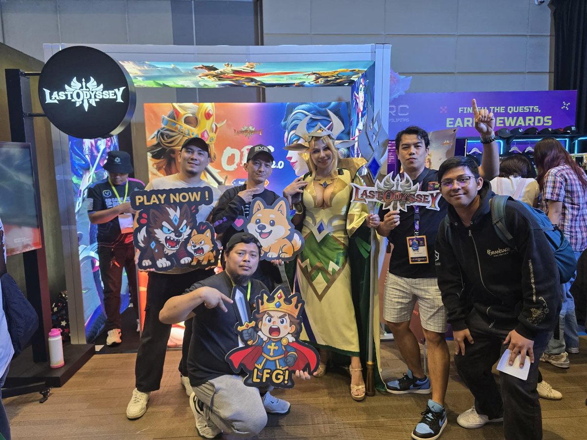 ChrisJec23's tweet photo. Here at LastOdyssey Booth (YPS2025) here at SMX Convention SM Aura

@LastOdyssey_io 
#LastOdyssey
#YGGPlaySummit https://t.co/59ridW0CM1
