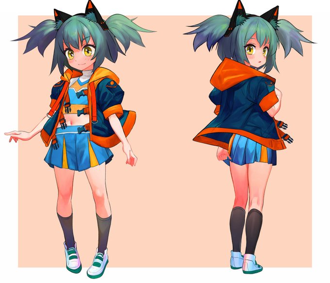 #いいツインテールの日
去年描かかせていただいた@Regris_Kallenさんとこの
よその子ツインテールちゃん 