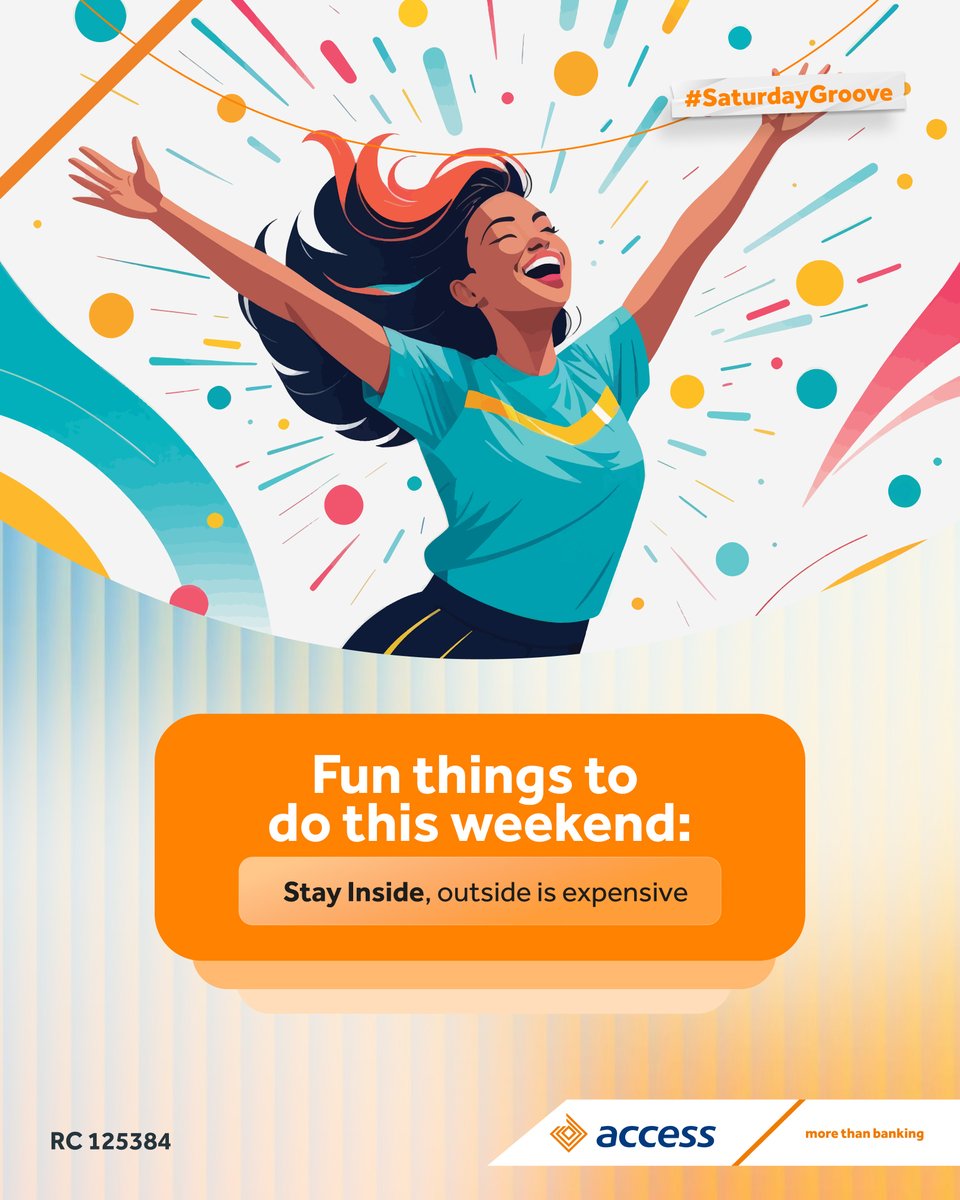 access_more's tweet image. Soft life is a mindset!
Fun doesn’t have to be outside or expensive

#SaturdayGroove