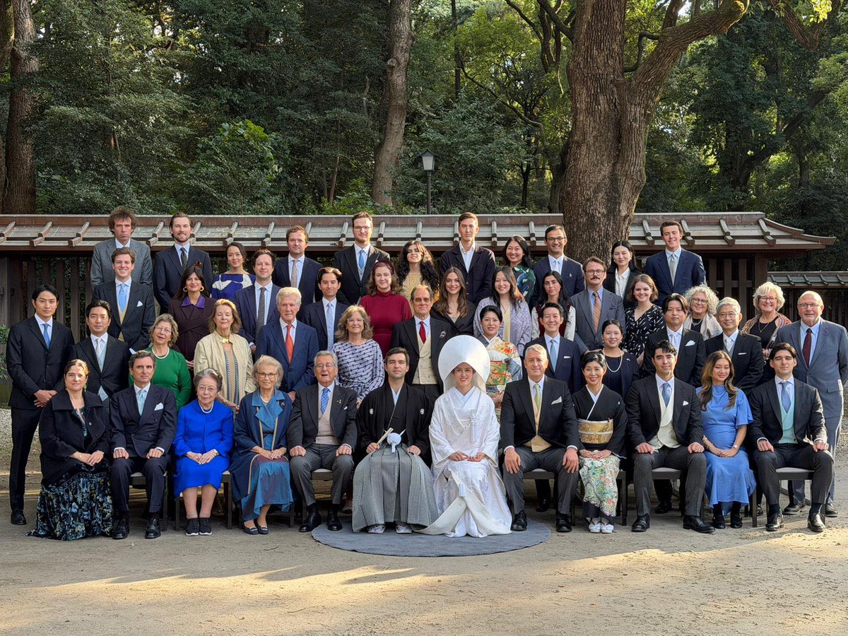 rwthofficial's tweet image. 🇩🇪🇯🇵
#RoyalWedding of #Germany’s Prince Peter of Sayn-Wittgenstein-Sayn and a Japanese-American born, Yurina Hattori Roche was held in the Japanese Shinto traditional ceremony, attended by #Japan’s Princess Tsunguko and former Princess Ayako at Meiji Shrine #Tokyo.

📸 Alexander