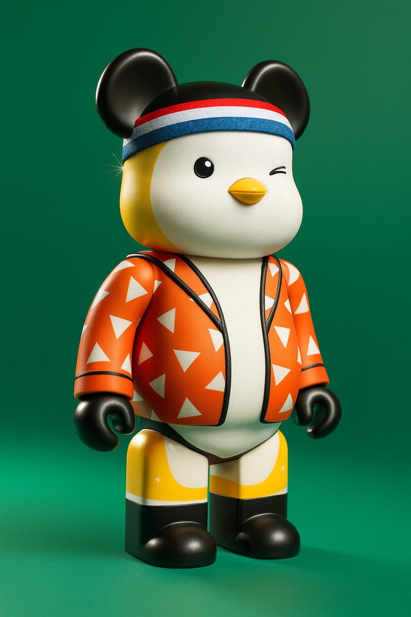 How would a <a href="/pudgypenguins/">Pudgy Penguins</a> × BE@RBRICK drop look? AI says: absolute heater.

But frfr <a href="/pudgypenguins/">Pudgy Penguins</a>, you gotta make the blue penguin mascot way cleaner IRL 😂😂😂

What do you think, <a href="/LucaNetz/">Luca Netz 🐧✳️</a>  Pudgy— looks pretty solid, right?
