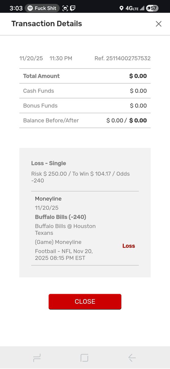 Pazteurized's tweet image. Even tho the $670 came from an $80 deposit Mr Martingale failed me bad :( Fuck