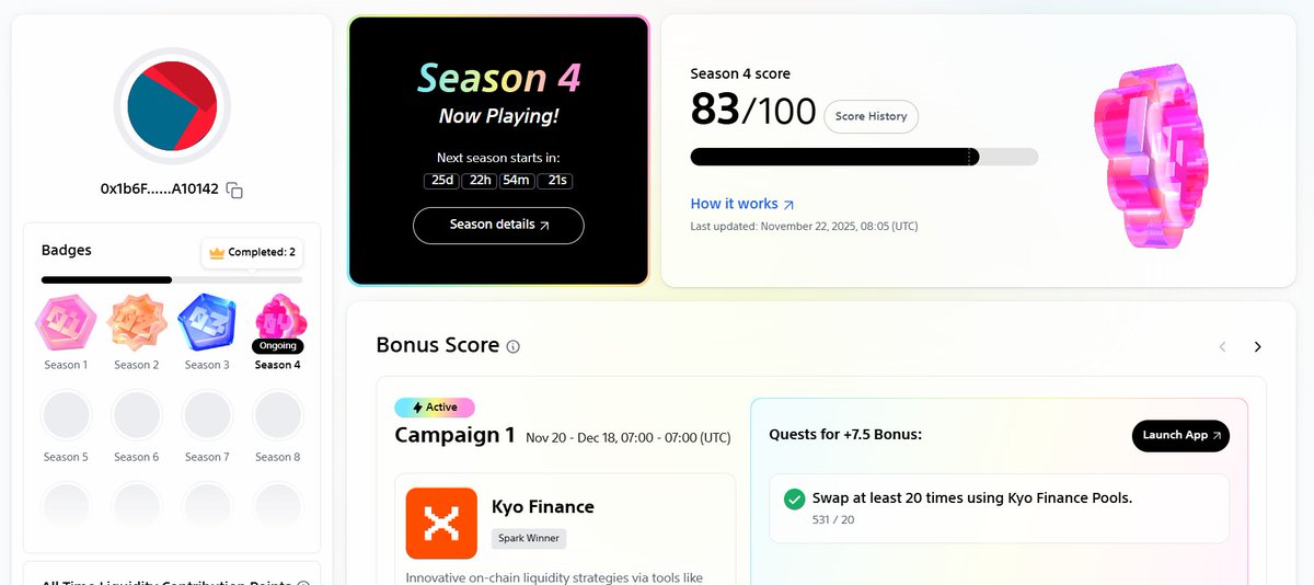 0xMR_NIK's tweet image. My @soneium Score journey step by step full guide 👀🔥

⚡️Not financial advice. Bookmark &amp;amp; tag your fellow Soneians!

Season 4 : Score of 83 in the first 5 hours (still waiting for tvl scores more than 40 hours 😆)

1️⃣Step one : @Arkada_gg 

To get 7.5 bonus points you should…