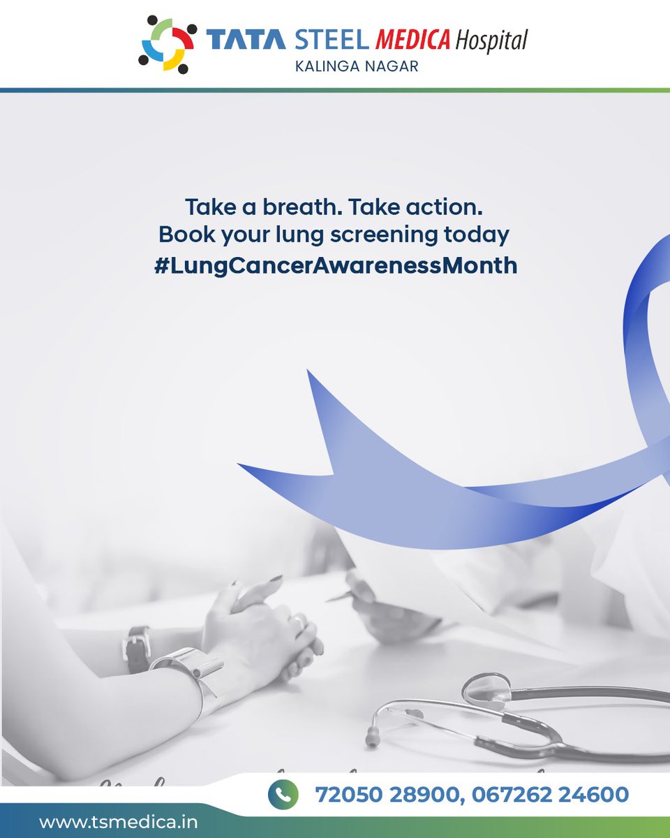 SteelTata40899's tweet image. Persistent cough or chest pain? 
Book your lung screening. Early detection is vital!

#LungCancerAwareness #LungHealth #EarlyDetection #TataSteelMedica #KalingaNagar