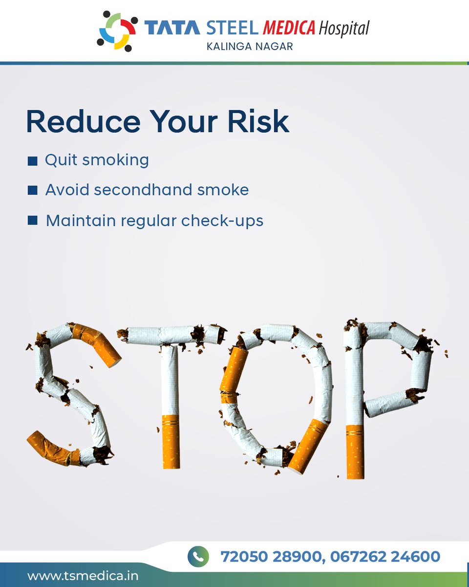 SteelTata40899's tweet image. Persistent cough or chest pain? 
Book your lung screening. Early detection is vital!

#LungCancerAwareness #LungHealth #EarlyDetection #TataSteelMedica #KalingaNagar