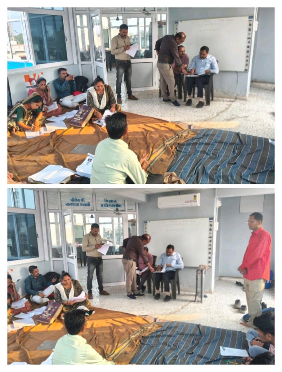 SIR અંતર્ગત આજરોજ નાયબ કલેકટરશ્રી જ.સુ અને અપીલ તથા મામાલતદારશ્રી નડિયાદ(ગ્રામ્ય)નાઓ દ્વારા કલેક્શન સેન્ટર ચક્લાસી ખાતે હાજર રહી EF ડિજીટાઈઝેશન કરવા તથા BLO શ્રીઓનો રિવ્યૂ લેવામાં આવ્યો, BLOશ્રી ને તણાવ મુક્ત રહી કામગીરી કરવા બાબતે કાઉન્સેલિંગ કરવામાં આવ્યા. <a href="/collectorkheda/">Collector Kheda</a>