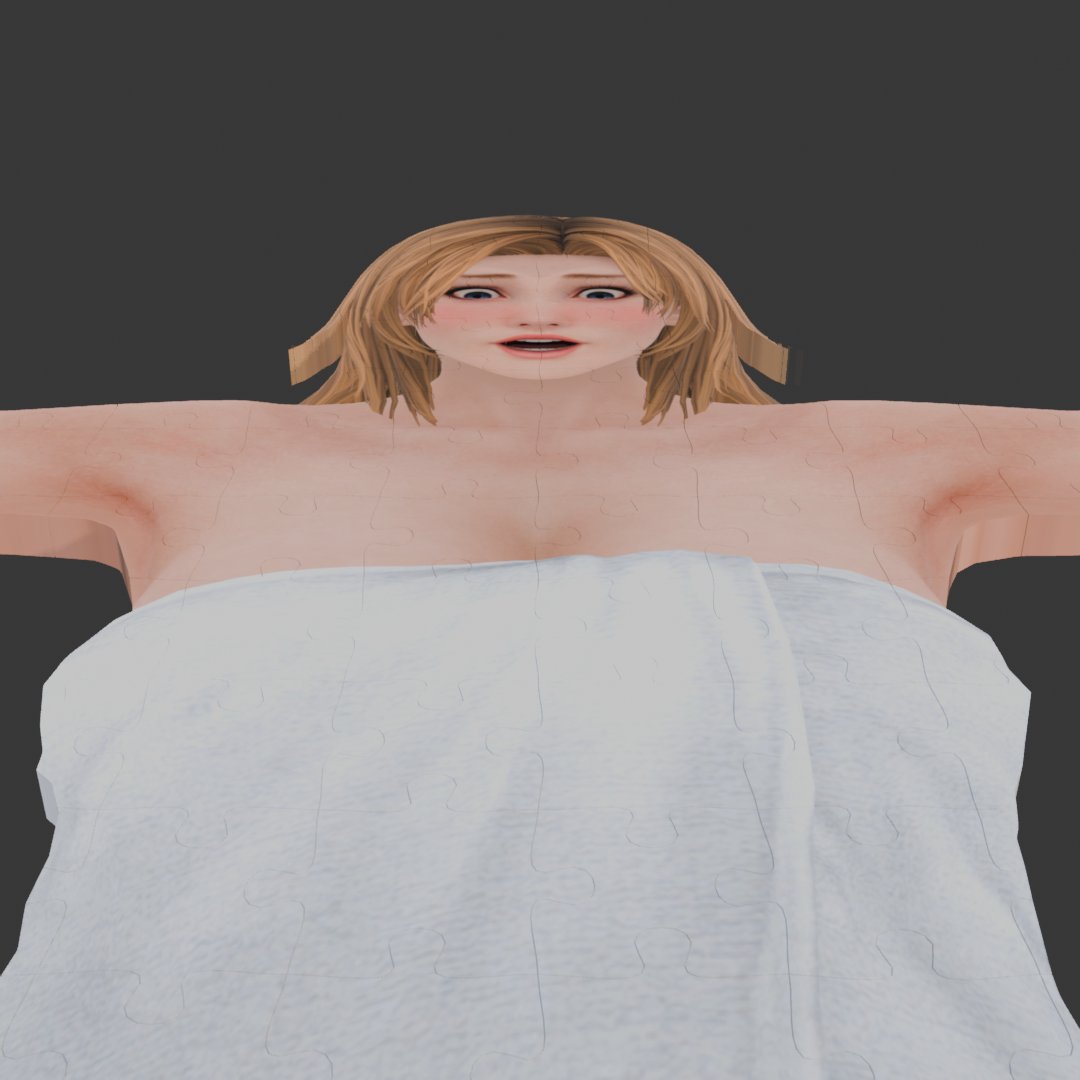 sneaslore's tweet image. oh right, nearly forgor about this puzzle tf I experimented  with. guess you could say my thoughts are scattered like her pieces ;&amp;gt;w&amp;gt;

featuring Tina’s model from Shuubaru x3

#状態変化