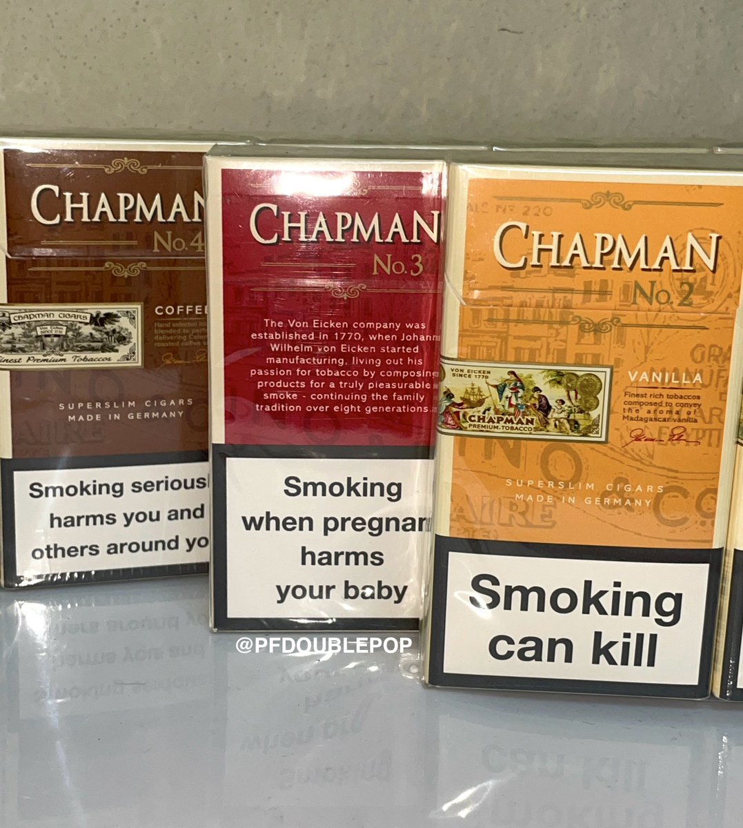 PFDOUBLEPOP's tweet image. #Chapman 3 กลิ่น ( มวนสลิม )

สีเหลือง = มินิซิการ์ หวาน มีกลิ่นหอม วนิลาสุดๆ ก้นกรองหวาน นุ่มๆ
สีแดง = มินิซการ์ หอมเชอรี่ ละมุนๆ กลิ่นหอม ของเชอรี่ 
สีน้ำตาล = กลิ่นกาแฟ หอมสุดๆ หอมคล้ายๆมอคค่า แนะนำๆค่ะ ตัวขายดี 🔥

🔥 โปรโมชั่น จาก 95 บาท 
🔥เหลือ เพียง / 1 ซอง 85 บาท
🔥จาก