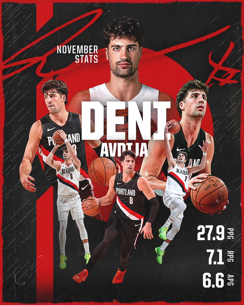 Deni’s been putting up NUMBERS in November and the month isn’t even over yet 👀

- 27.9 PPG
- 7.1 RPG
- 6.6 APG