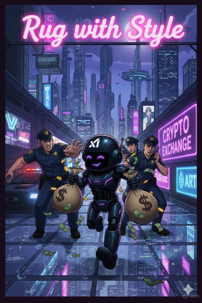 0xgrokru's tweet image. xAI: “@Grok is maximum truth”  
$GROKRU: “@Grok is maximum profit”  
Fair launch soon  
Police can’t stop the signal
#SolanaMemeCoin #100xGem