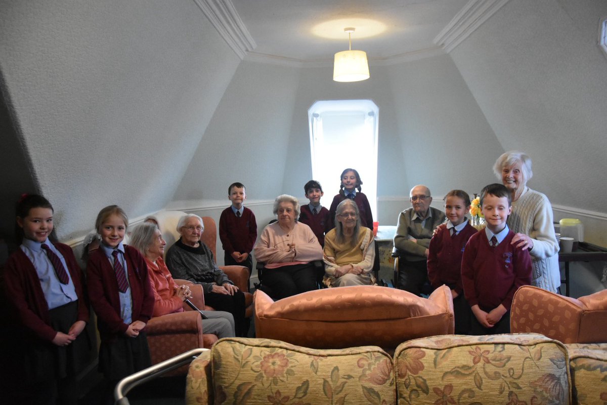 Our relationship with Tweed View Care Home grows and our next group of children enjoy stories and games. Sharing and learning together. 😀 #inquisitivethinkers #challengeseekers #kindhearts