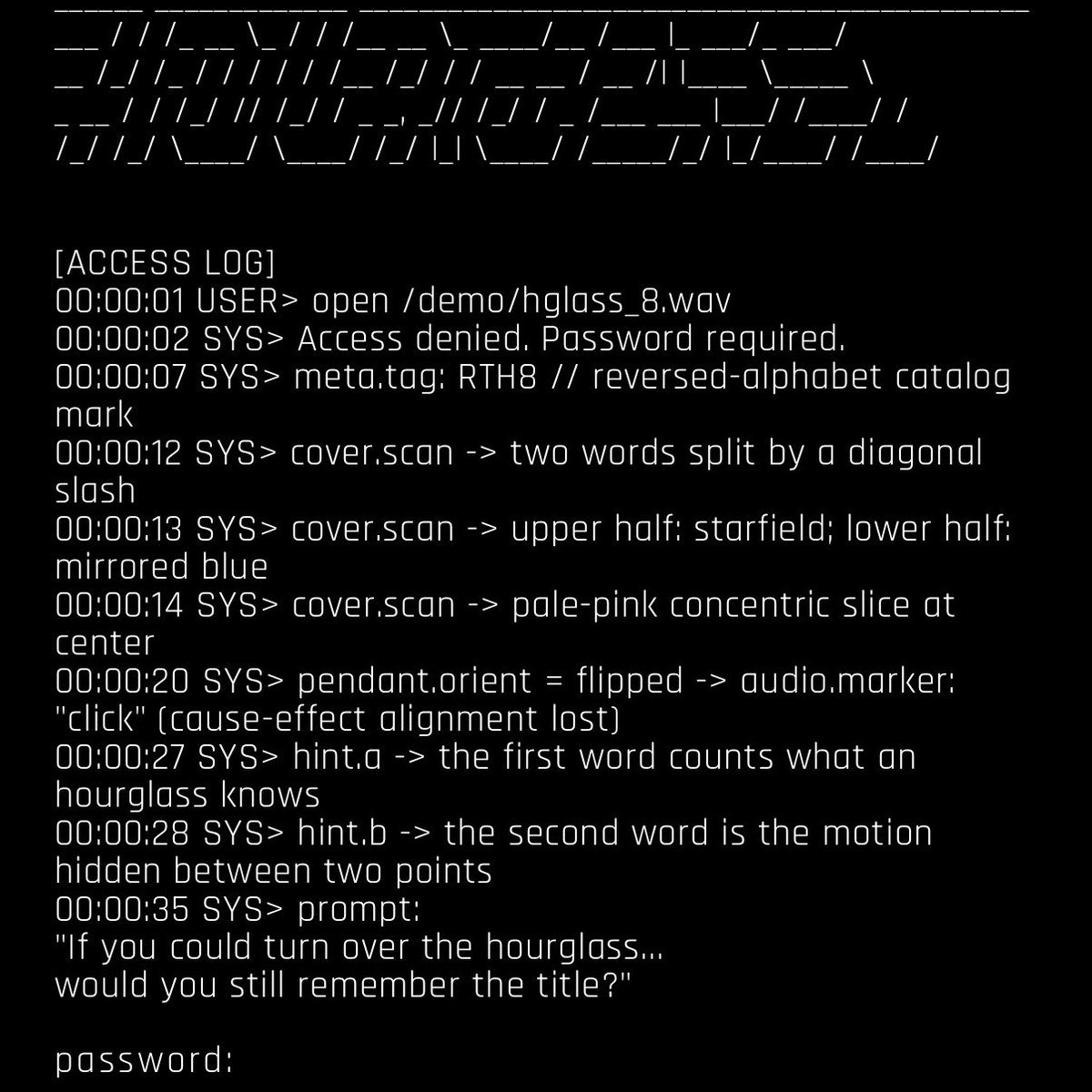 neotokyo_dn's tweet photo. If you could turn over the hourglass...
would you still remember the title?

パスワードを入力してください。
https://t.co/iqq4kqDWOV https://t.co/X3mDqW3svB