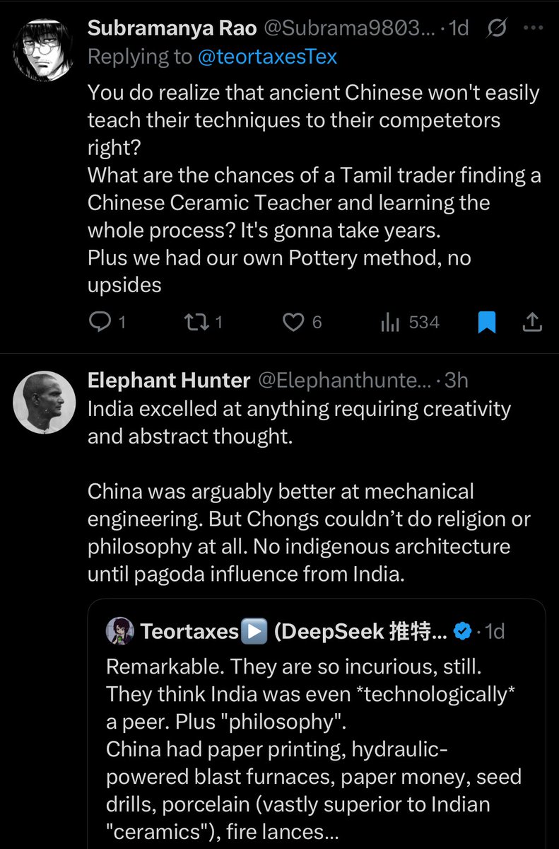 又是一些令人瞠目結舌的胡言亂語和藉口。什麼創造力和抽象思維，先生！說真的，我們所有印度雅利安人在標榜優越性方面都一樣。