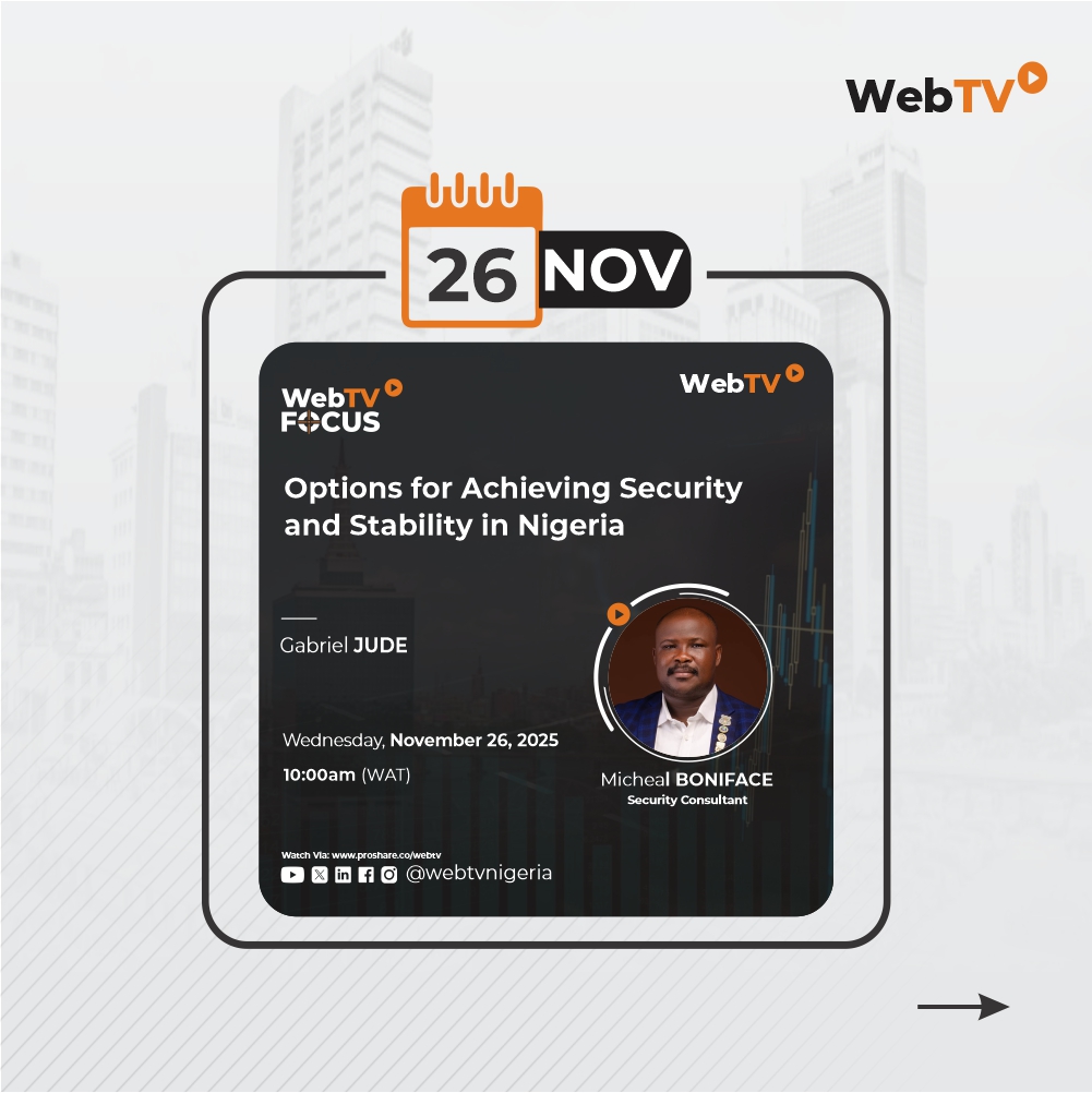 webtvnigeria's tweet image. #TheEconomistsConference
#WebTVFocus
#IslamicFinanceWeekly 
#WebTVNigeria