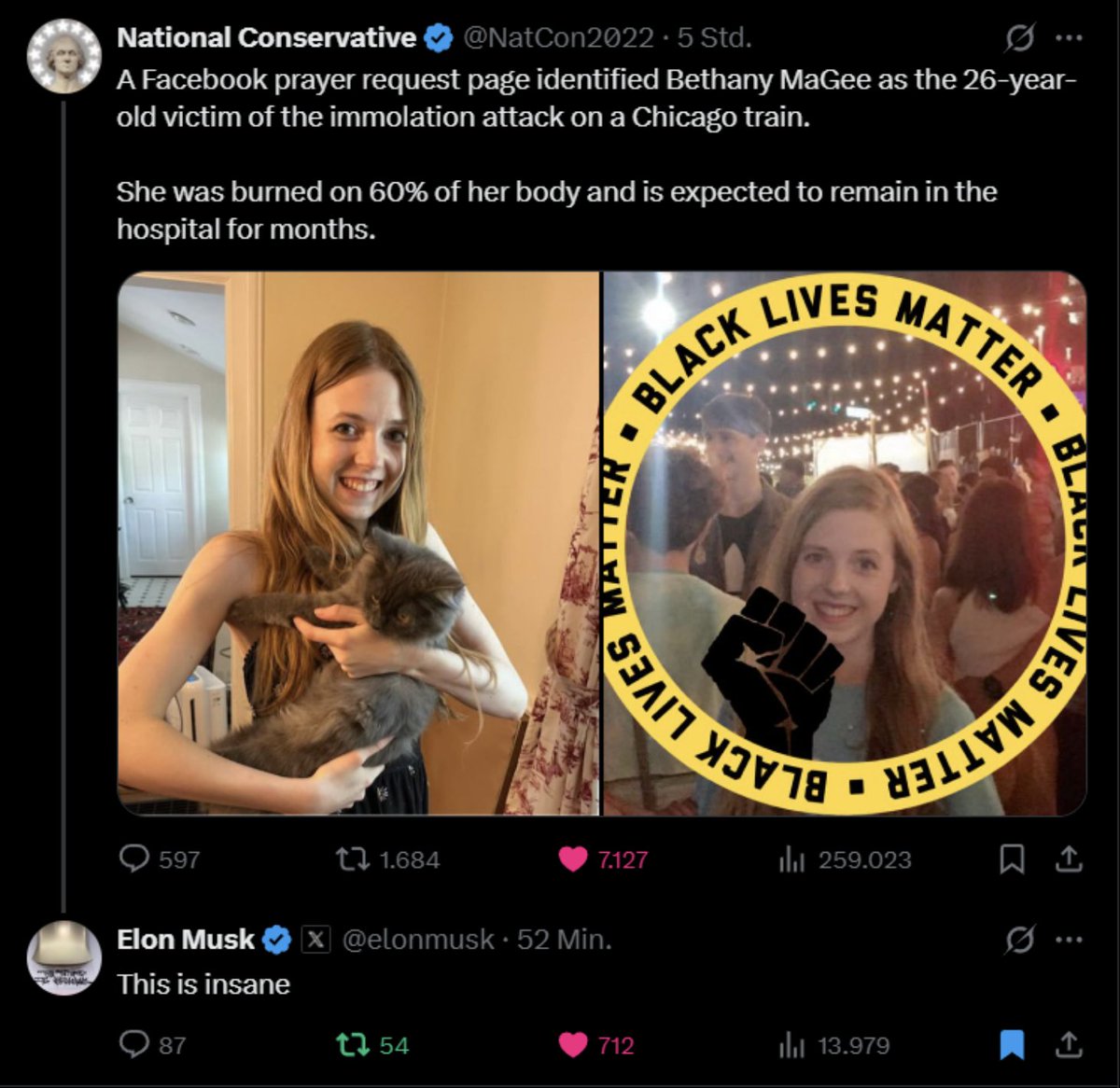 Gekkenman's tweet photo. Bethany was set on fire by a CRIMINAL.

All the fees are going directly to an official Gofundme or to her family directly, we are waiting for that to be released. 

CA: WbicWZy6LytHm62tp8rjxi1uX75vVWGrXntfZgHpump

#JusticeForBethany $Bethany https://t.co/TY9tso4P5P