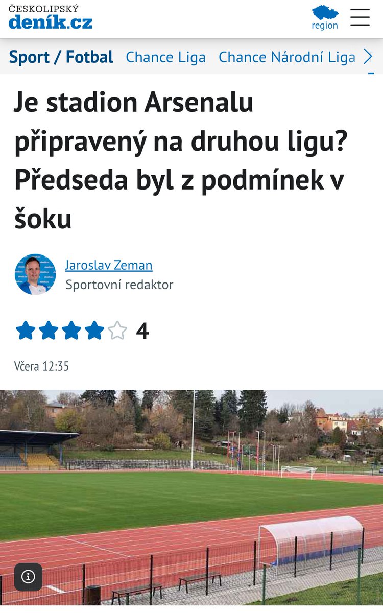 Česká Lipa vyhlásila z ČFL útok na 2.ligu. Město už rok rekonstruuje stadion.

A předseda klubu, který navíc sedí v zastupitelstvu, půl roku před koncem soutěže zjistil, že na tom zrekonstruovanem stadionu by 2. Ligu mohl hrát vlastně jen rok protože pak už nebude splňovat