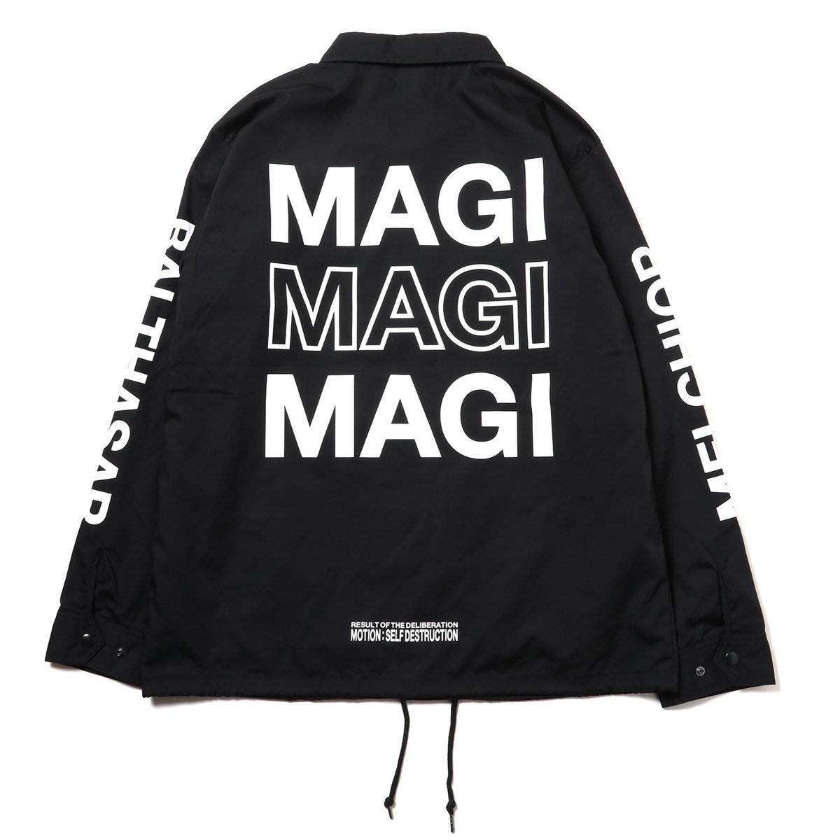 RADIO EVA MAGI ナイロンジャケット ブラック×ホワイト Lサイズ PICK UP】 NEW MAGI SYSTEM Nylon Jacket (BLACK×WHITE) M(残りわずか