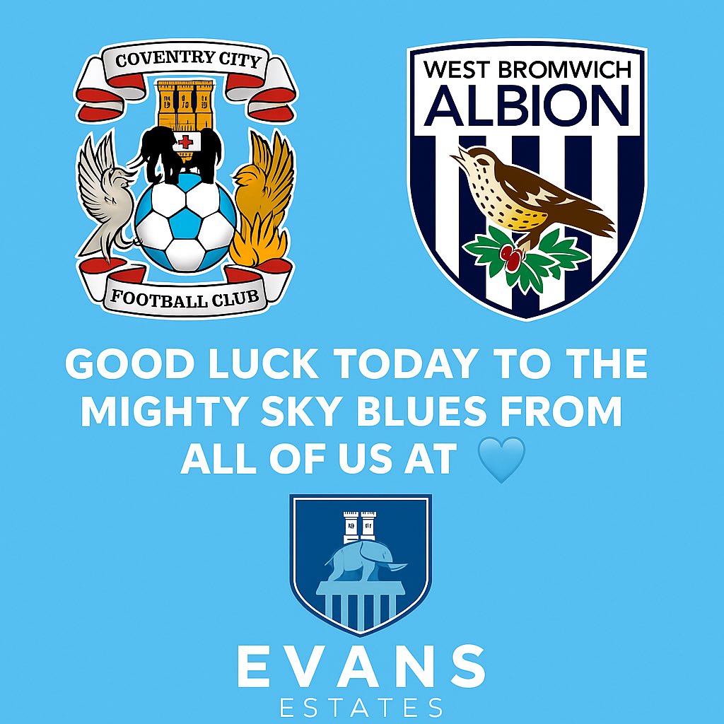 ⚽️⚽️⚽️🩵💙🩵COME ON CITY🩵💙🩵⚽️⚽️⚽️
#PUSB
#SkyBlues
#CCFC
#CoventryCity
#CovCityFC