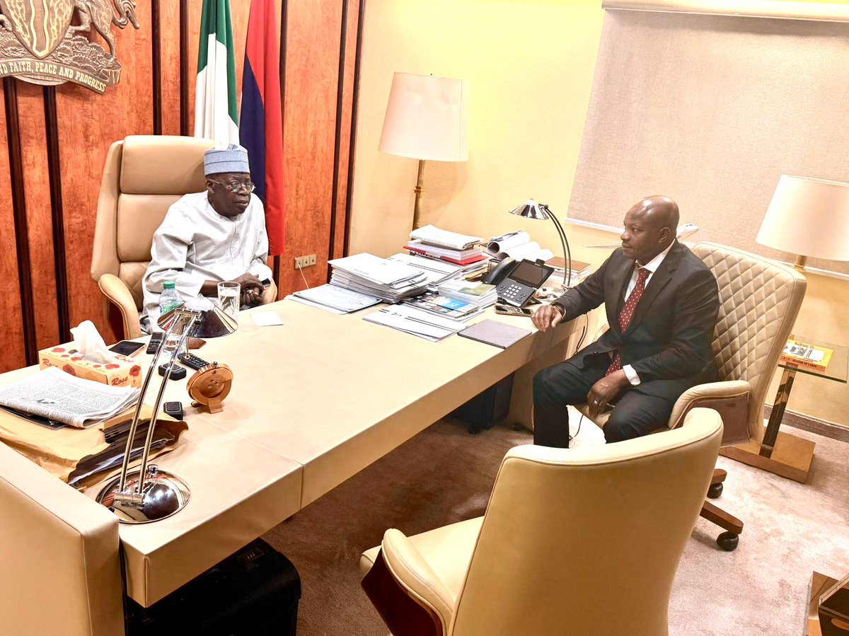 aonanuga1956's tweet image. The Director General of the Department of State Services, DSS, Mr TOSIN Adeola Ajayi briefing President Bola Tinubu on the security situation on Friday night