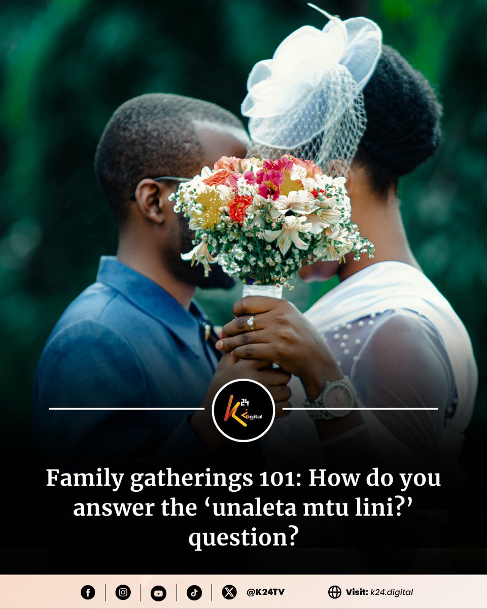 K24Tv's tweet photo. How do you answer the ‘unaleta mtu lini?’ question?
#K24Questions https://t.co/ruFSB7tGip