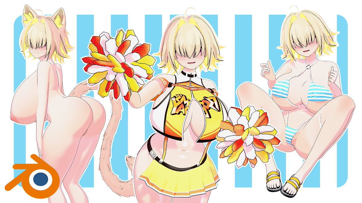 HANCHO3D's tweet photo. ✨Elegg: Nikke Goddess Of Victory Blender Release ✨

You can buy her here 👇
https://t.co/FDpQO5H9kM

Model: @HANCHO3D 
Rigging: @Xgonngivit https://t.co/ajRRkT42Lm