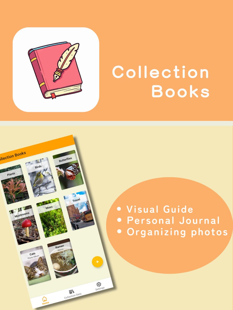 CollectBooksApp's tweet image. &quot;CollectionBooks&quot; lets you turn your hobbies, discoveries, and memories into a personal book.
Create your own personal guide and encyclopedia!

Download on Google Play:
play.google.com/store/apps/det…

#CollectionBooks #コレクション図鑑 
#Hobby #Plant #Mushroom #Insect #DIYBook