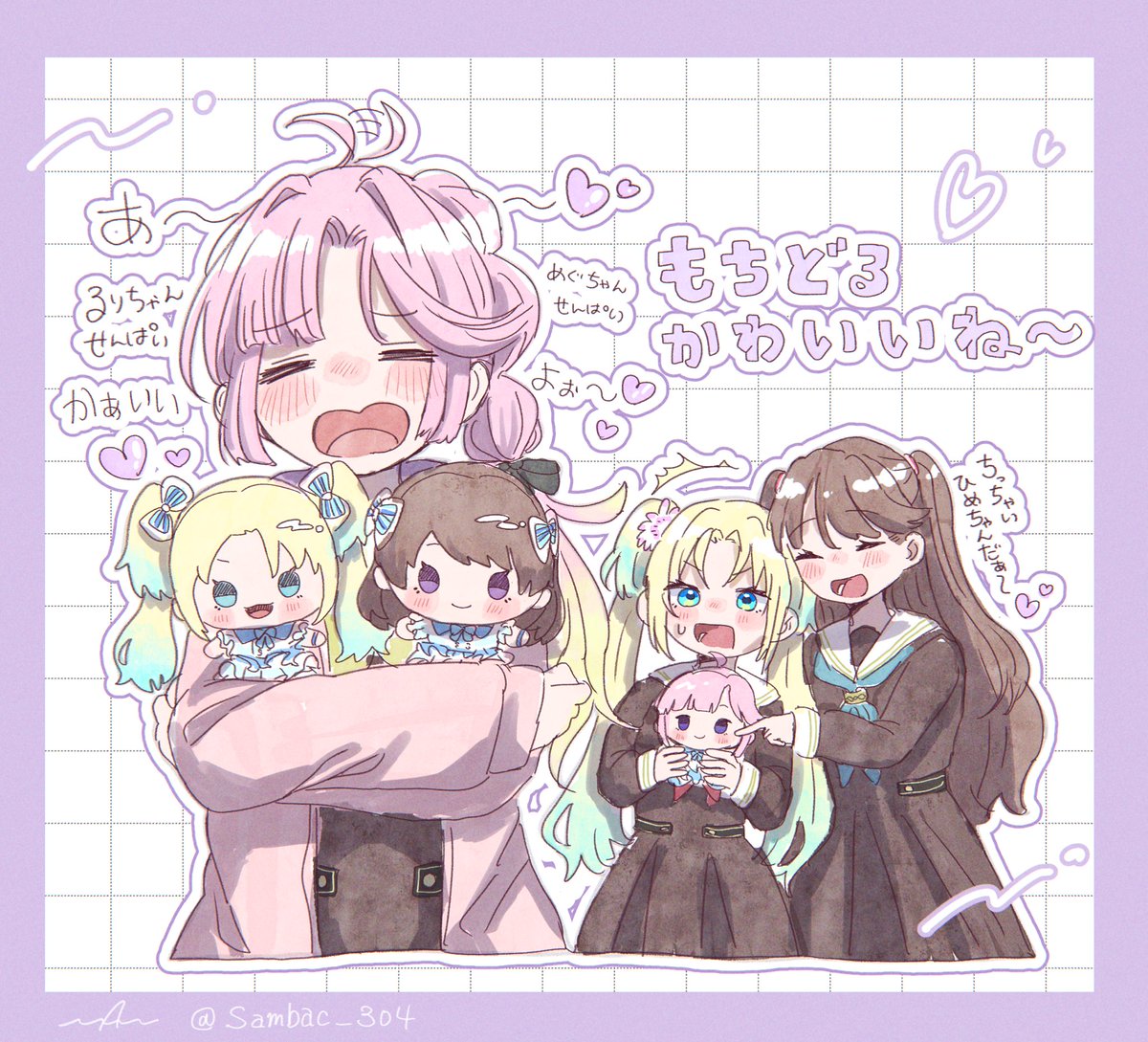 sambac_304's tweet image. 365days衣装のもちどる本当に可愛いね〜っていうみらくらぱーく！の絵です
