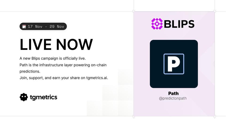 cryptorahman1's tweet image. Blips season is heating up  @predictonpath just launched their first campaign, staking 1% of supply for real supporters. Their prediction platform rewards accuracy, filters noise, and sharpens signals. Early backers could shape a strong core community.  #Crypto #Blips