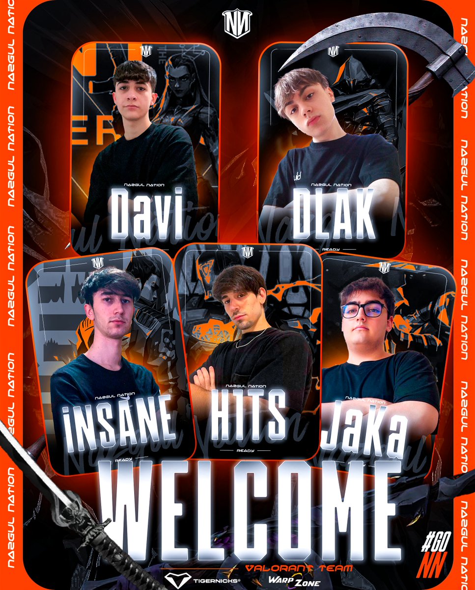 🚨 | 𝐍𝐔𝐄𝐕𝐎 𝐑𝐎𝐒𝐓𝐄𝐑 

Presentamos a los nuevos integrantes de nuestra sección de #VALORANT 

 𝑳𝒐𝒔 𝟓 𝒄𝒂𝒃𝒂𝒍𝒍𝒆𝒓𝒐𝒔 𝒅𝒆 𝒍𝒂 𝒇𝒐𝒓𝒕𝒂𝒍𝒆𝒛𝒂 𝒔𝒐𝒏..
<a href="/H1tsVlr/">H1ts</a> 
<a href="/iNSANEvlr_/">iNSANE</a> 
<a href="/JaKami04/">JaKa</a> 
<a href="/dlakkkk/">dlak</a>
<a href="/davi__017/">davi</a> 

¡Bienvenidos a 𝑵𝑨𝒁𝑮𝑼𝑳 𝑵𝑨𝑻𝑰𝑶𝑵!👏

#GoNN