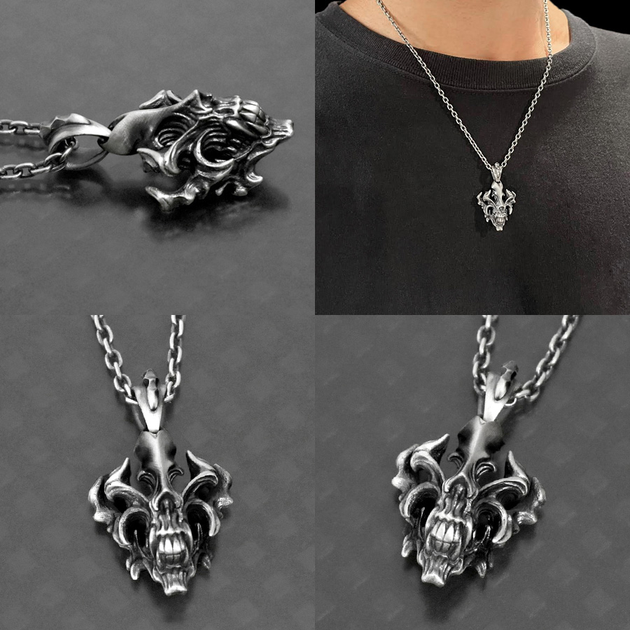 SILVER_GEEKS's tweet image. 人気のスカルペンダント！
程良いボリューム感でクリーチャーテイスト。

STRANGE FREAK DESIGNS
「ルーガ ペンダント」
ameblo.jp/silver-geeks/e…
#sfdjp
@STRANGE_FREAK