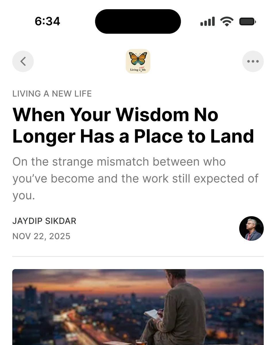jaydipsikdar's tweet photo. When Your Wisdom No Longer Has a Place to Land 
https://t.co/pCttUVBrrk https://t.co/BW7E1d3FWb