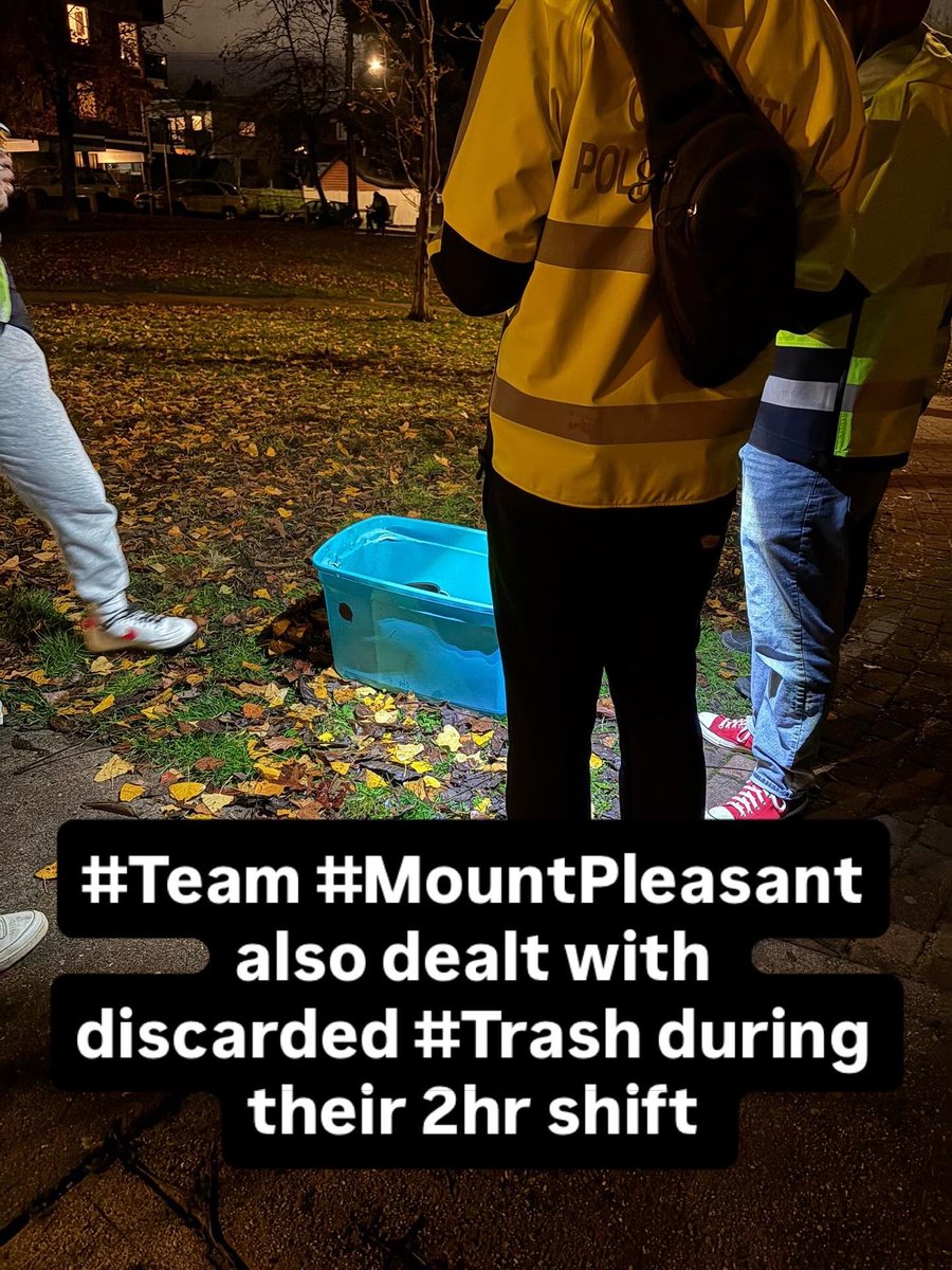 CollingwoodcpcC's tweet photo. @CollingwoodCPC
Monday November 17th 3rd #Patrol #Volunteer
Our dedicated #Team
#MountPleasant checked #MtPleasant & #CommercialDrive,
including China Creek North Park.
Numerous issues were dealt with and weโre showing just 2 from the many.
Thanks Team for patrolling tonight. https://t.co/M2Y6xn4ZaM