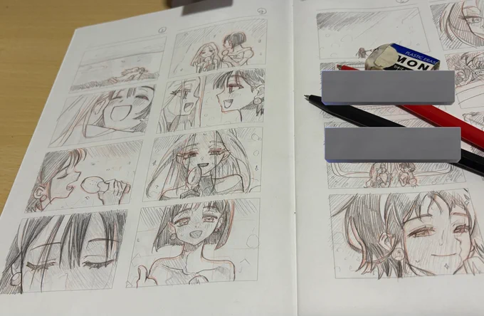 勉強不足がすぎるのでフィルムスタディも兼ねて好きな映像作品模写してた

(隠してるとこはネタバレになりかねないとこ) 