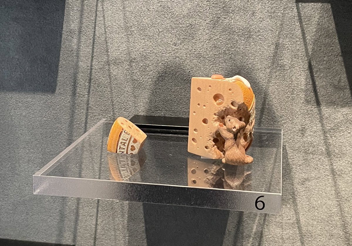 uenokuromon's tweet image. トーハクの高円宮コレクションの根付が新しくなってた‼️相変わらずどれも可愛すぎる🥰