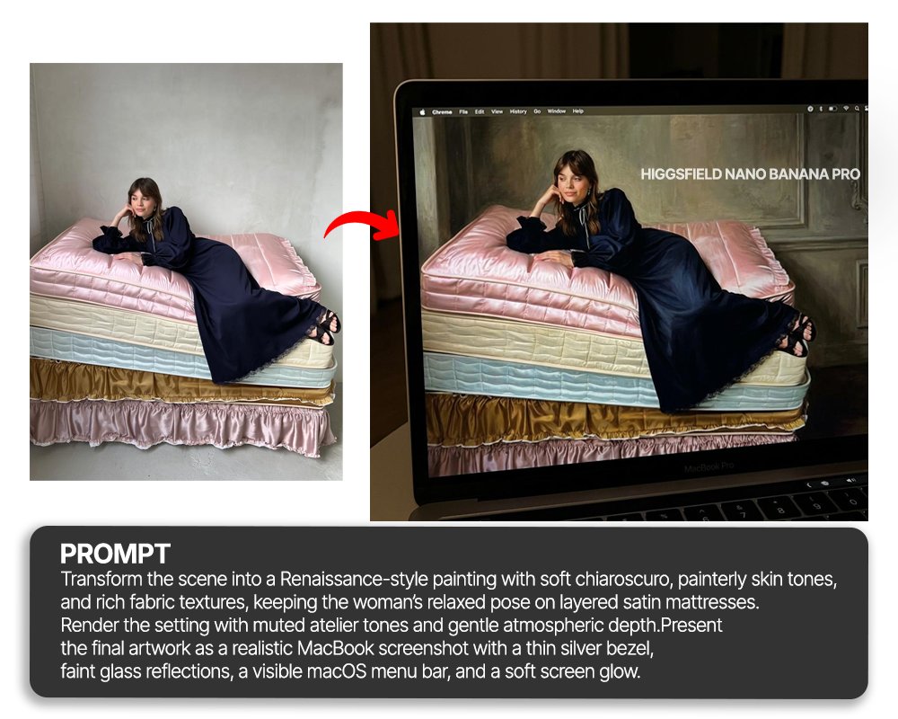 Marryclaire_AI's tweet image. Your old workflow is about to feel ancient.

Nano Banana 2 on @higgsfield_ai makes everything faster and better. Join in the next 3 days for unlimited Pro completely free for 12 months.

On November 21st Higgsfield granted FREE access to Google&apos;s Nano Banana Pro Image model.

65%…