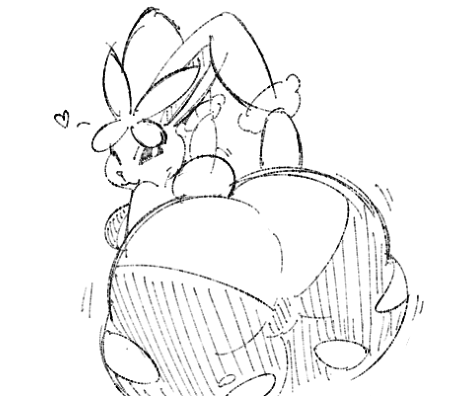 im spending too much time trying to get good with a mega lopunny deck i built for the card game

so i drew her ass