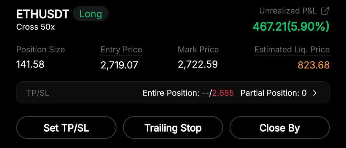 greencryptotg's tweet image. Open Long #ETH x50

SL: 2685

Free telegram group link 👇 
t.me/GREENCRYPTO_SI…

#CopyTrading #Binance    #Futures
#Altcoin #Eth #xrp #Ethereum #Tether #USDT #Cryptocurency $BTC $ETH $XRP $BNB $SOL $DOGE $ADA $AVAX $MATIC $LTC $USD
