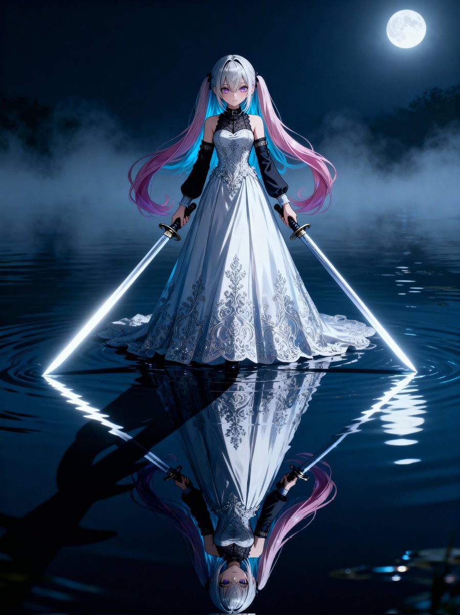 双璧剣イリューザーx意思 双剣使い⚔️ #aiart