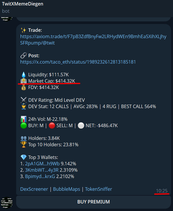TwitXMemeDiegen's tweet photo. $NOTHING

1073%         

414k MC ----> 4.9m MC          
Look at the time and mc          
My $BOT predicted the rise of this coin          
Link: https://t.co/jDe0uxfj5L

F7pB3ZdfBnyFw2LRHydWEn9BmhEa5XihXLjhySFRpump

#Crypto #SolanaMemeCoin #Solana https://t.co/U4DOO2hDsA